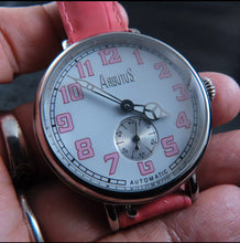 Load image into Gallery viewer, 💗 ARBUTUS NEW YORK 40mm AUTOMATIC PINK WATCH!