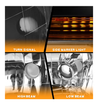 Load image into Gallery viewer, ๐ค New! 1998-2002 Honda Accord BLACK HOUSING HEADLIGHTS *Front Left + Front Right*