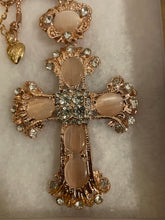 Load image into Gallery viewer, 🤎 Cross Necklace w/ Stone Accents