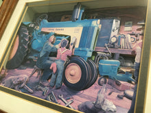 Load image into Gallery viewer, ๐ JOHN DEERE 3-D STYLE WOODEN ART FRAME! Grandfather & Grandson