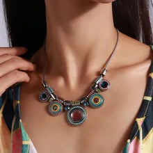 Load image into Gallery viewer, 🌈Colorful Round Necklace m
