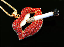 Load image into Gallery viewer, šLips & Cigarette Smoking Necklace