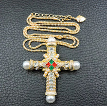 Load image into Gallery viewer, 😇Cross Necklace with Pearls
