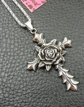 Load image into Gallery viewer, 🌹Cross Necklace w/ Rose
