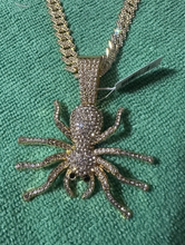 Load image into Gallery viewer, 🕷️ New! Rare INVICTA Spider Chain! 22” Cuban Style Necklace
