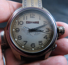 Load image into Gallery viewer, 🤠CHEVIGNON 40mm Quartz WATCH! Screw Down Crown &amp; LEATHER STRAP
