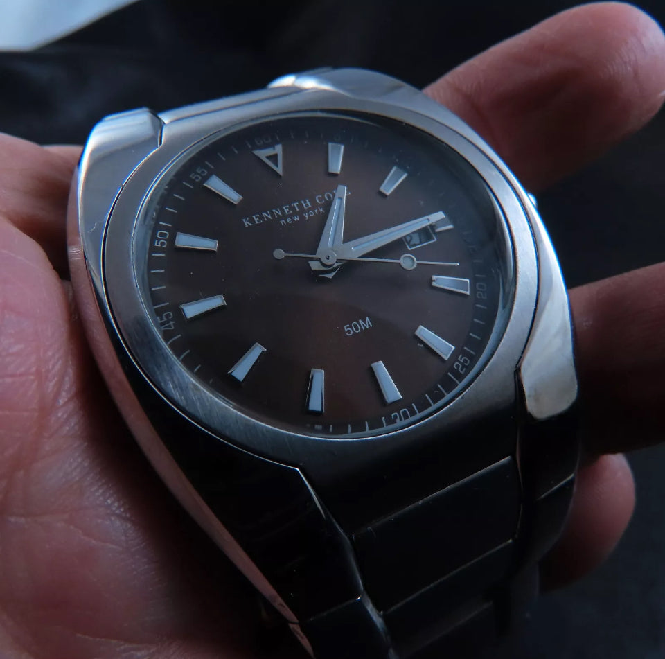 🤎KENNETH COLE WATCH “New York” 41mm Large Stainless Steel