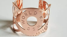 Load image into Gallery viewer, 🐯KENZO WORLD BANGLE BRACELET *Rose Gold Style* Rare Vintage Kenzo Jewelry
