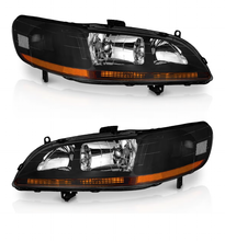 Load image into Gallery viewer, 🖤 New! 1998-2002 Honda Accord BLACK HOUSING HEADLIGHTS  *Front Left + Front Right*
