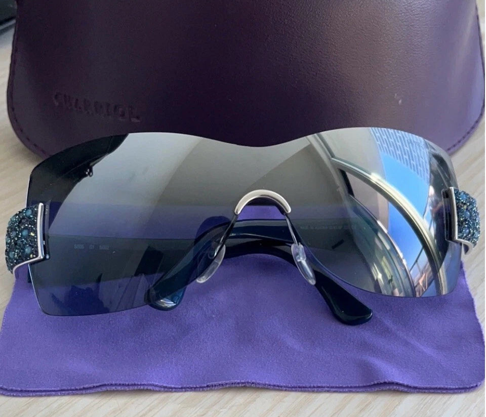 💜 Rare DANIEL SWAROVSKI *23 KARAT GOLD SUNGLASSES*