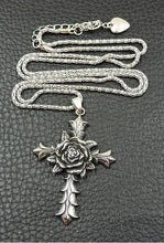 Load image into Gallery viewer, 🌹Cross Necklace w/ Rose
