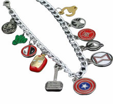 Load image into Gallery viewer, 🦸‍♂️Marvel SuperHeroes Charm Bracelet by: Betsey Johnson
