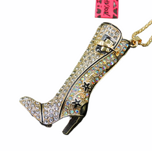 Load image into Gallery viewer, 👢Cowgirl Boot Necklace by: Betsey Johnson
