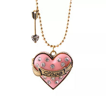 Load image into Gallery viewer, 💘Heart Locket Necklace w/ Ring Inside &amp; Earrings
