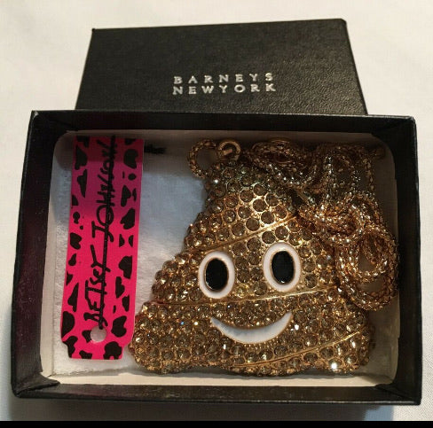 💩Poop Emoji Necklace by: Betsey Johnson