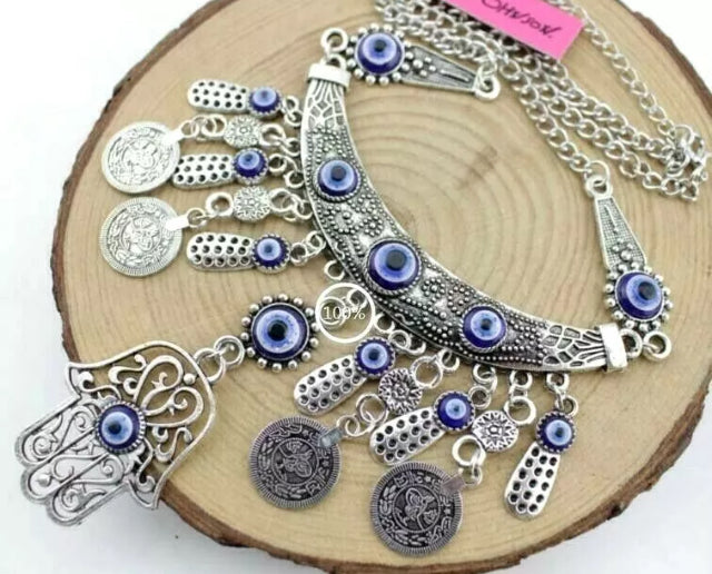 🧿Hamsa/Evil Eye Protection Necklace