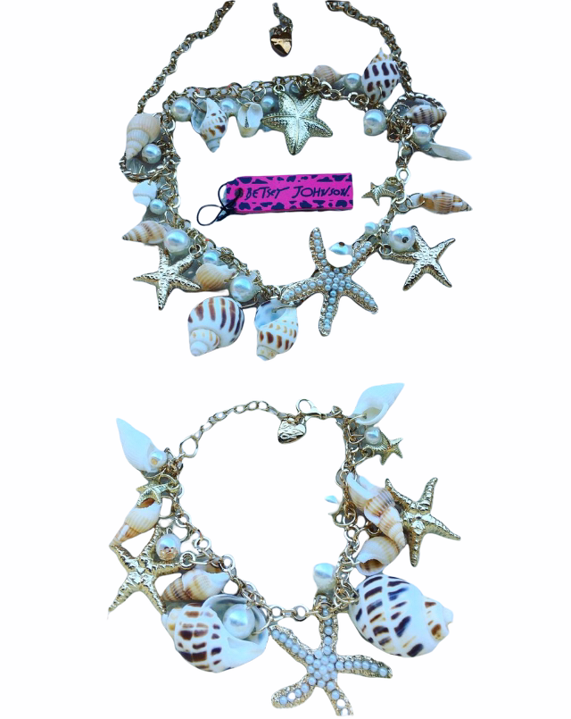 🐚Seashell / Starfish Necklace & Bracelet Set