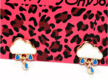 Load image into Gallery viewer, 🌧Rain Cloud Earrings by: Betsey Johnson
