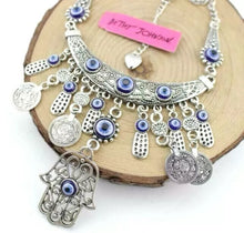 Load image into Gallery viewer, 🧿Hamsa/Evil Eye Protection Necklace
