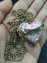 Load image into Gallery viewer, 💘Heart Locket Necklace w/ Ring Inside &amp; Earrings
