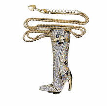 Load image into Gallery viewer, 👢Cowgirl Boot Necklace by: Betsey Johnson

