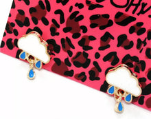 Load image into Gallery viewer, 🌧Rain Cloud Earrings by: Betsey Johnson
