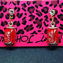 Load image into Gallery viewer, 🥤Coca-Cola Pop Can Earrings by: Betsey Johnson
