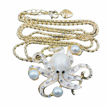Load image into Gallery viewer, 🦑Squid Necklace with Pearls
