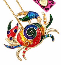 Load image into Gallery viewer, 🦀Crab Necklace by: Betsey Johnson
