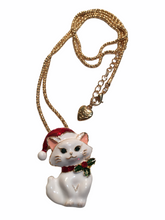 Load image into Gallery viewer, 🐈Christmas Cat Necklace &amp; Brooch
