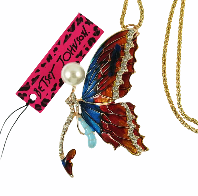 🦋Butterfly Necklace with a Pearl